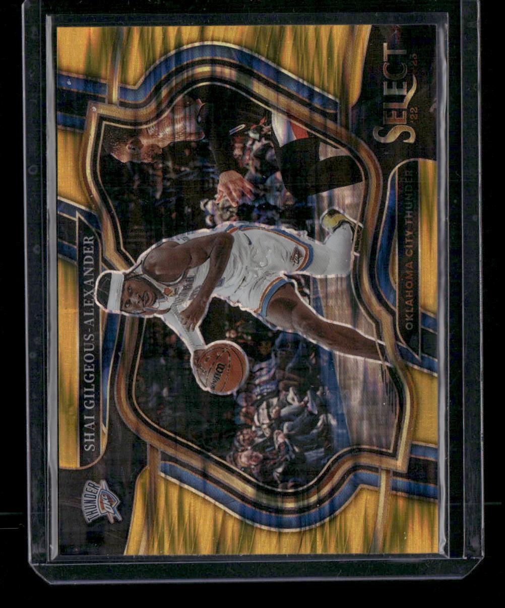 2022-23 Panini Select #256 Shai Gilgeous-Alexander Gold Flash Prizm #1/10