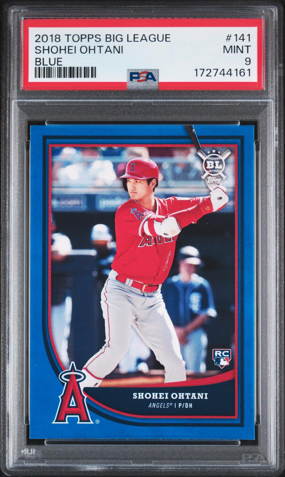 2018 Topps Big League #141 Shohei Ohtani Blue PSA 9