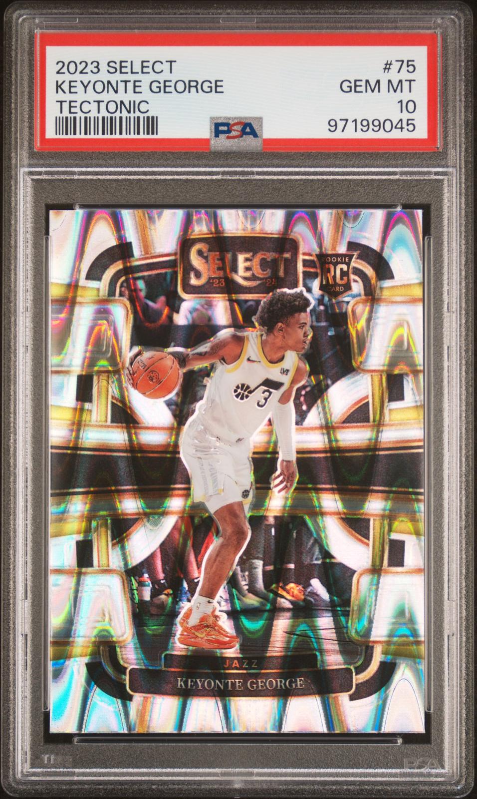 2023 Panini Select #75 Keyonte George Tectonic PSA 10