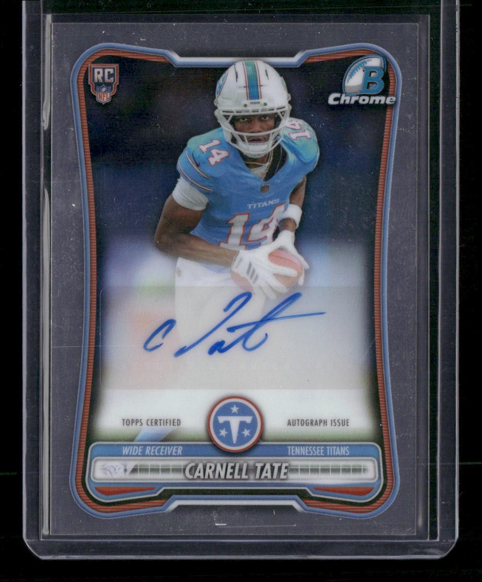 2026 Bowman #BCV-118 Carnell Tate Chrome Auto