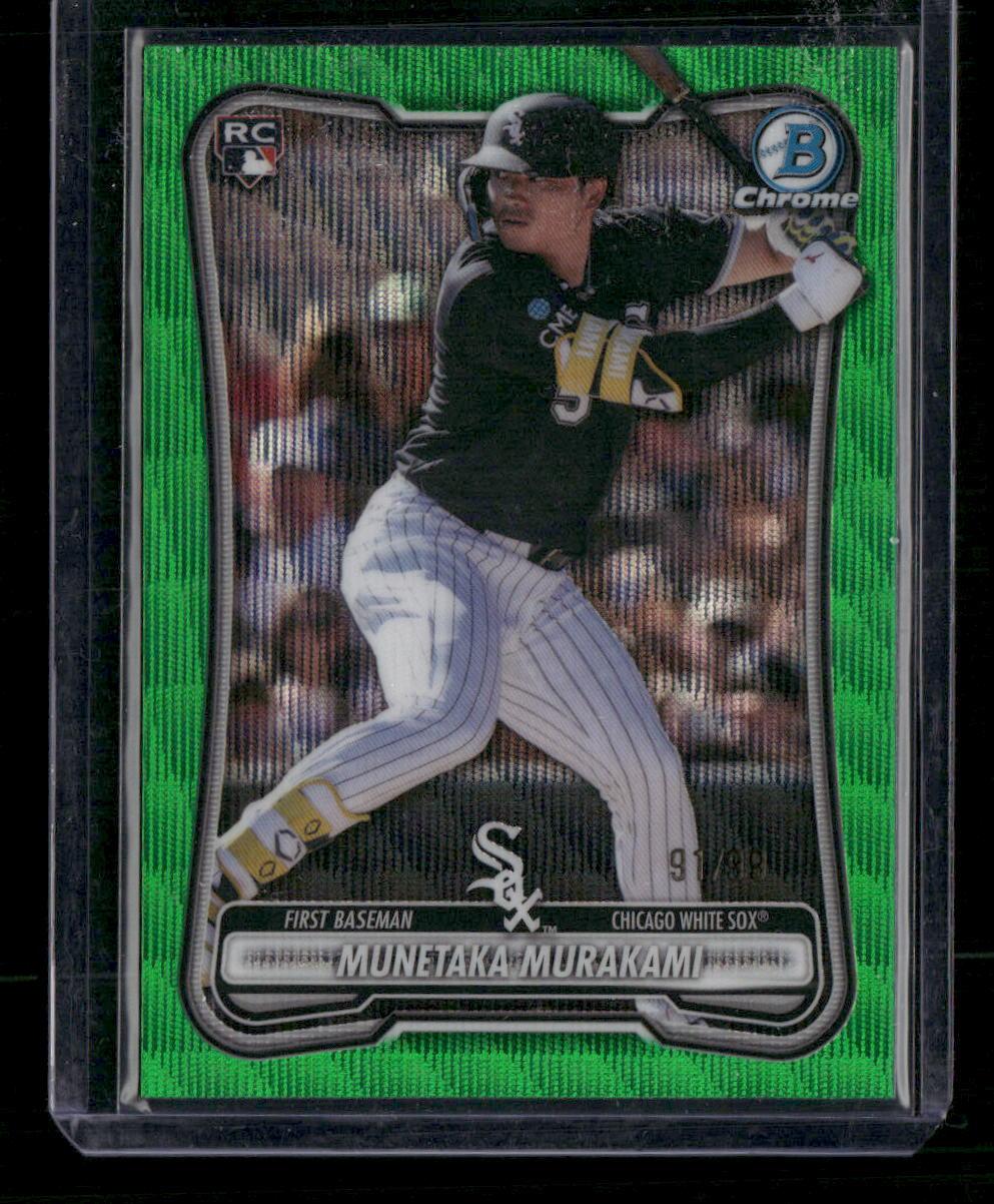 2026 Bowman Chrome #76 Munetaka Murakami Green Wave Refractor #/99
