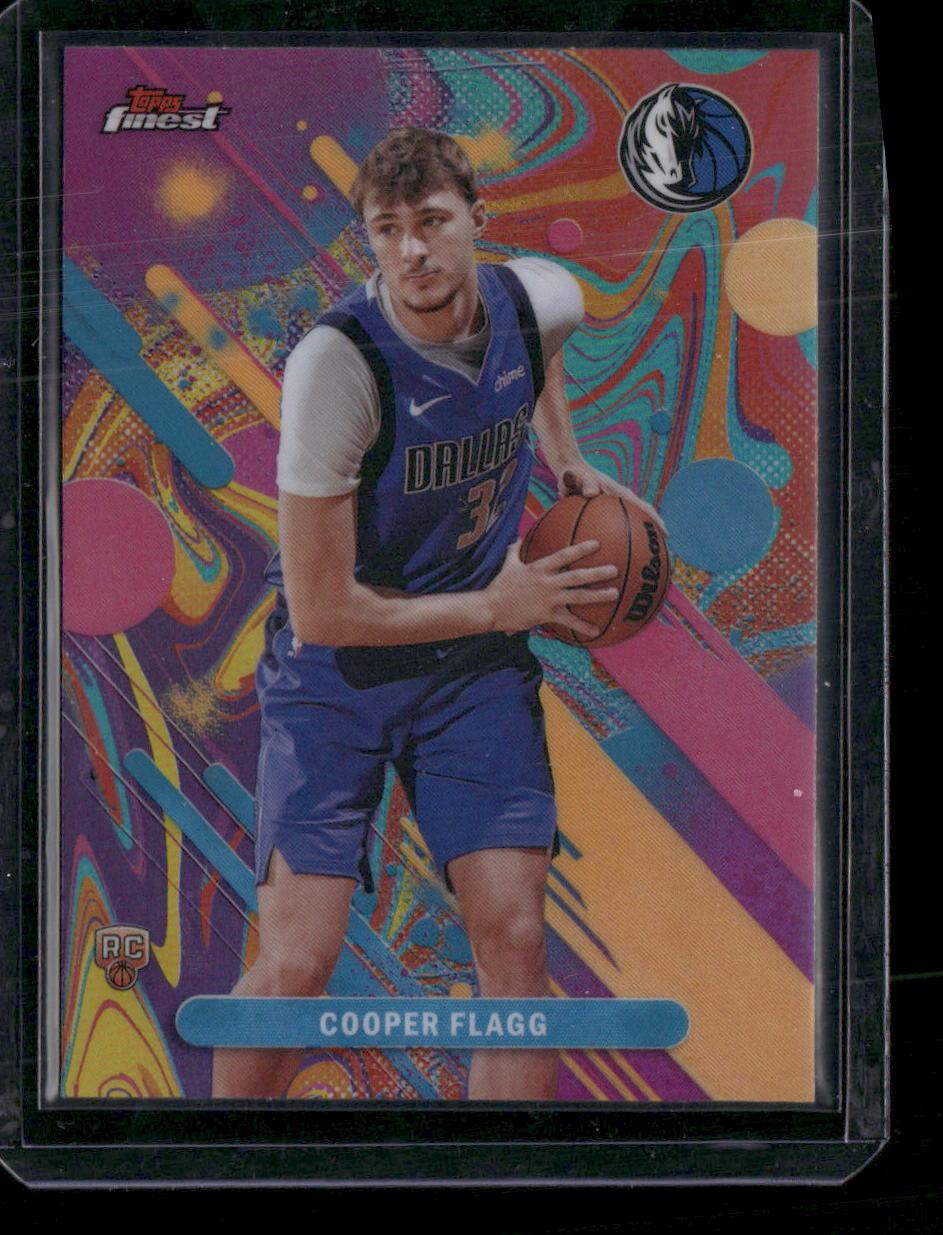 2025-26 Finest #1 Cooper Flagg Oil Spill Refractor