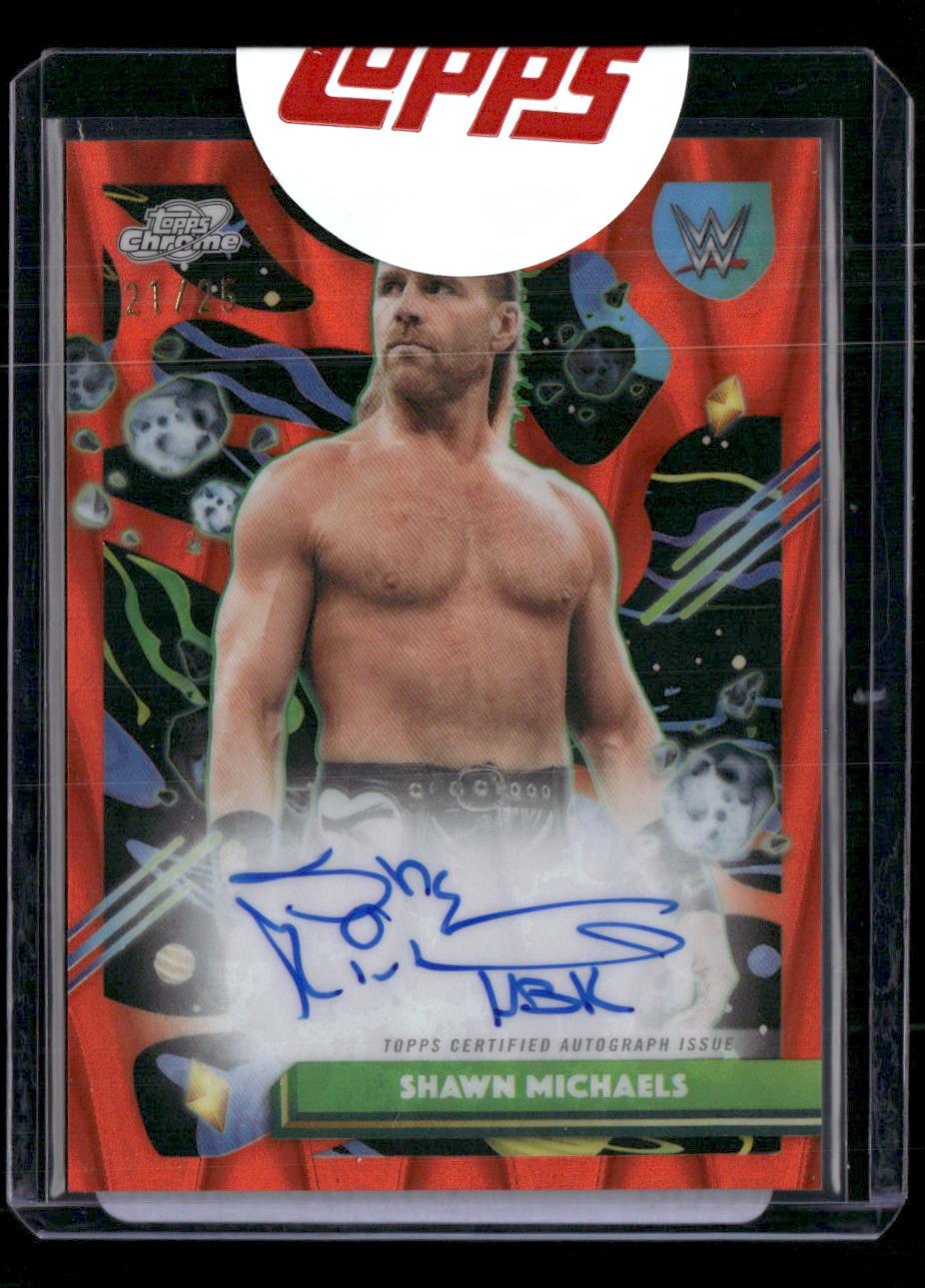 2026 Topps Chrome Cosmic Shawn Michaels Orange Raywave Refractor Auto #/25