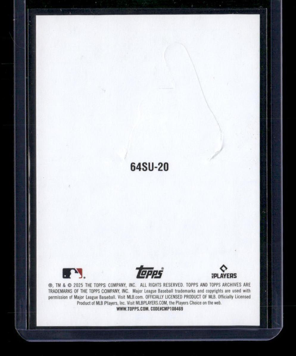 2025 Topps Archives #64SU-20 Matt Shaw 1964 Topps Stand-Ups Gold Foilboard #/50