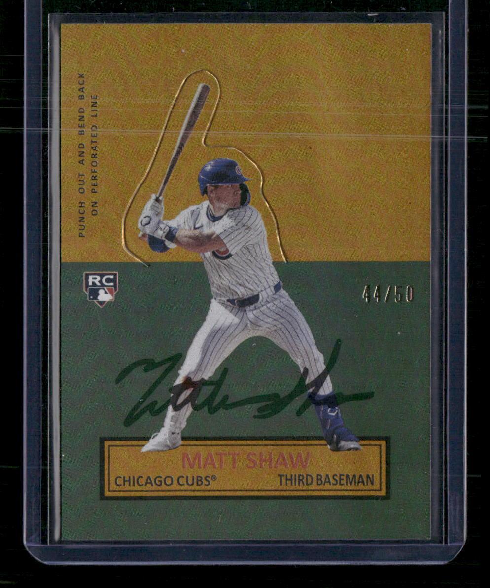 2025 Topps Archives #64SU-20 Matt Shaw 1964 Topps Stand-Ups Gold Foilboard #/50