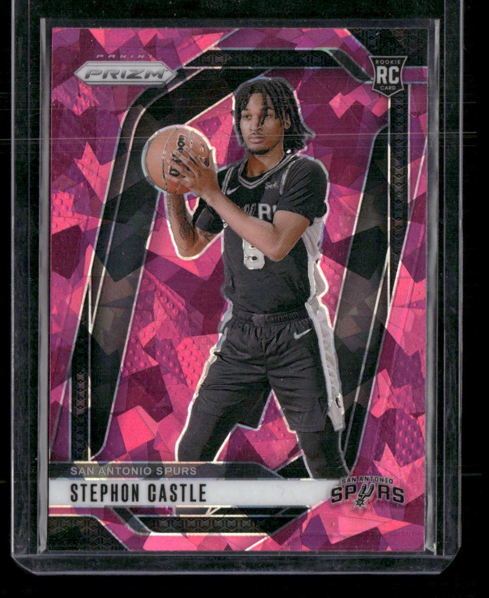 2024-25 Panini Prizm #234 Stephon Castle Prizm Pink Ice