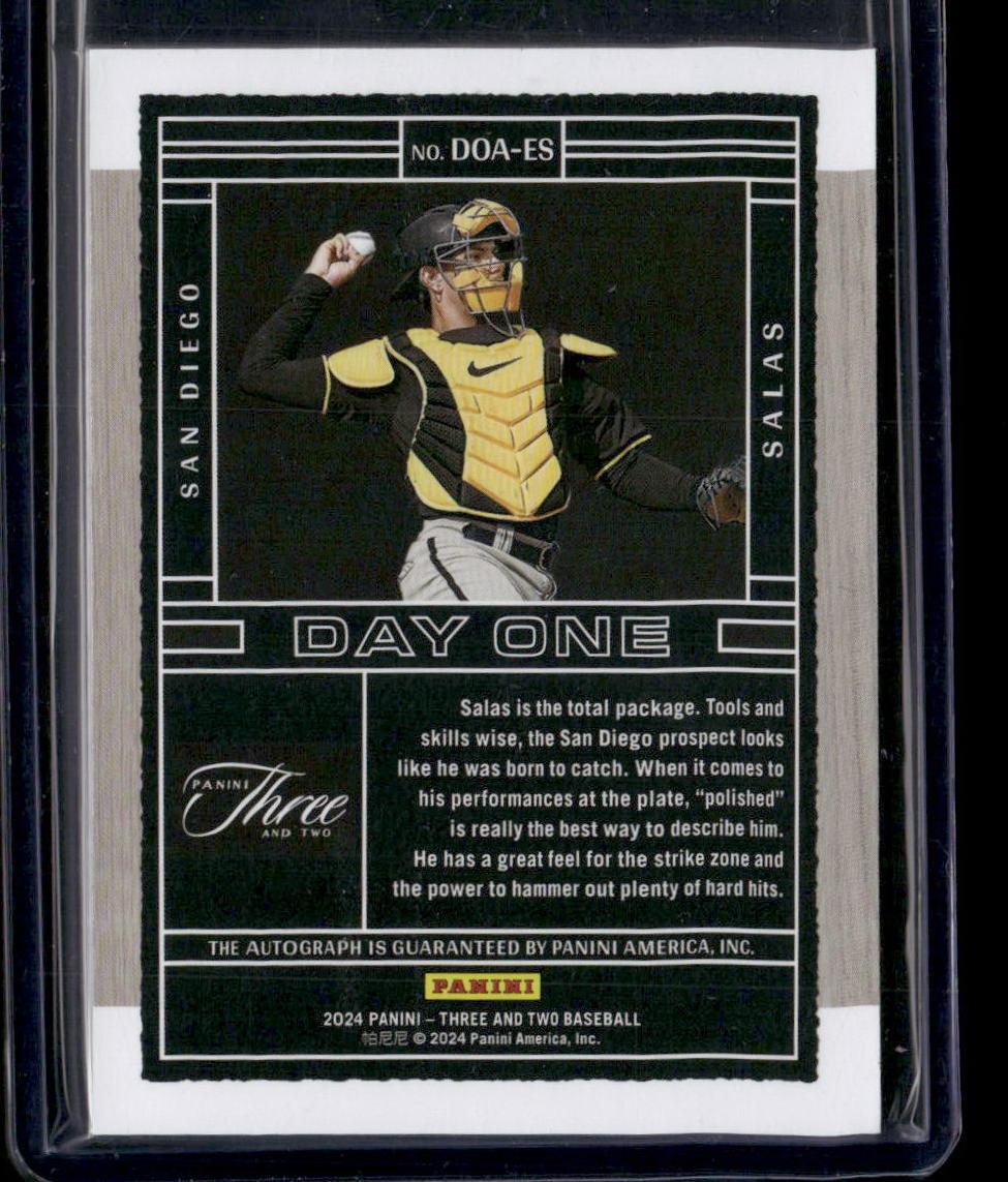 2024 Panini Three and Two #DOA-ES Ethan Salas Day One Autographs #/32