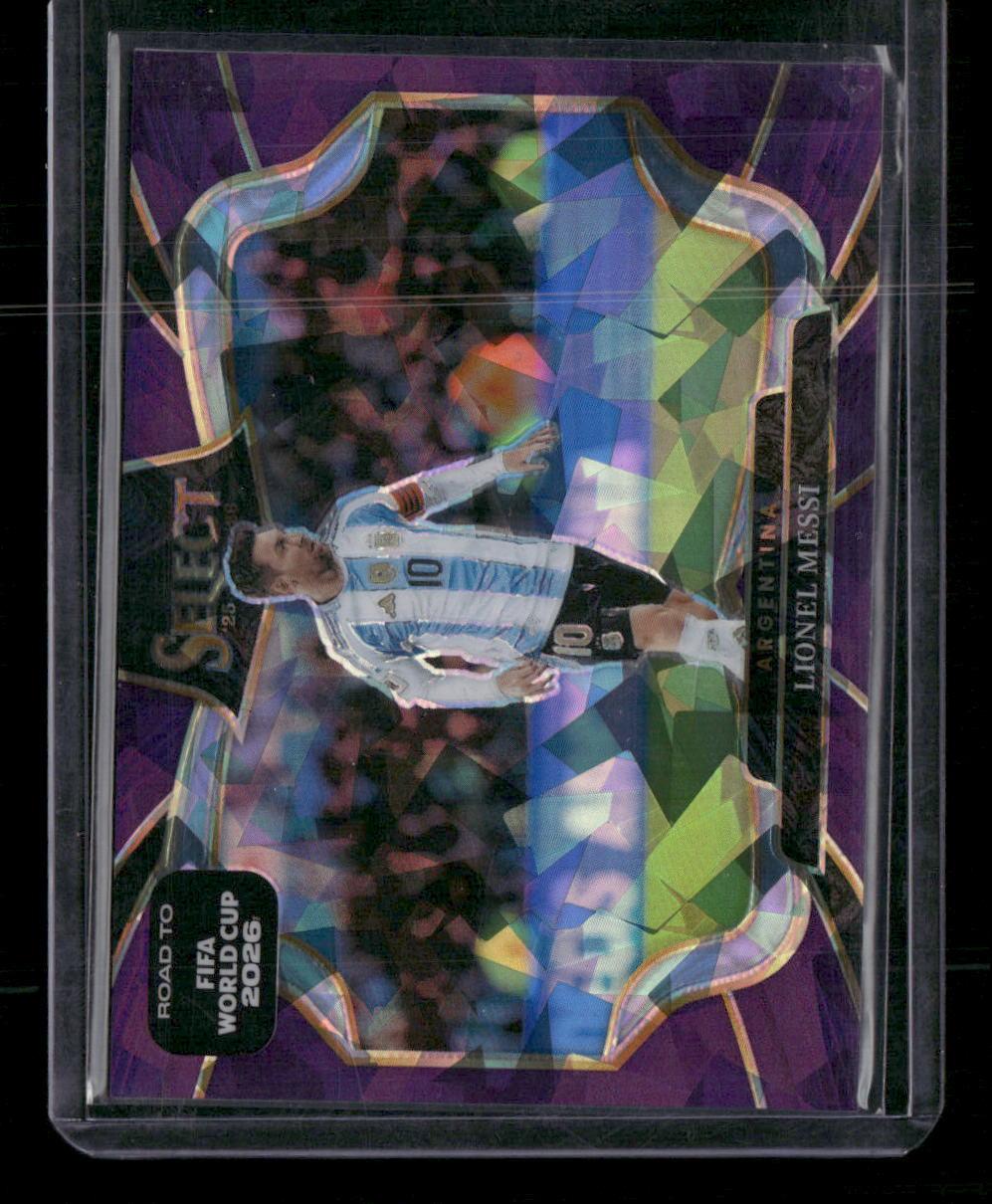 2025-26 Panini Select Road to FIFA World Cup #210 Lionel Messi Purple Ice #/599