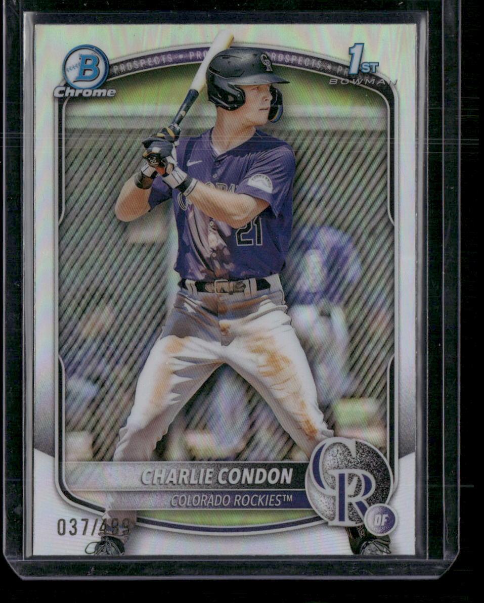2025 Bowman #BCP-75 Charlie Condon Chrome Prospects Refractor #/499