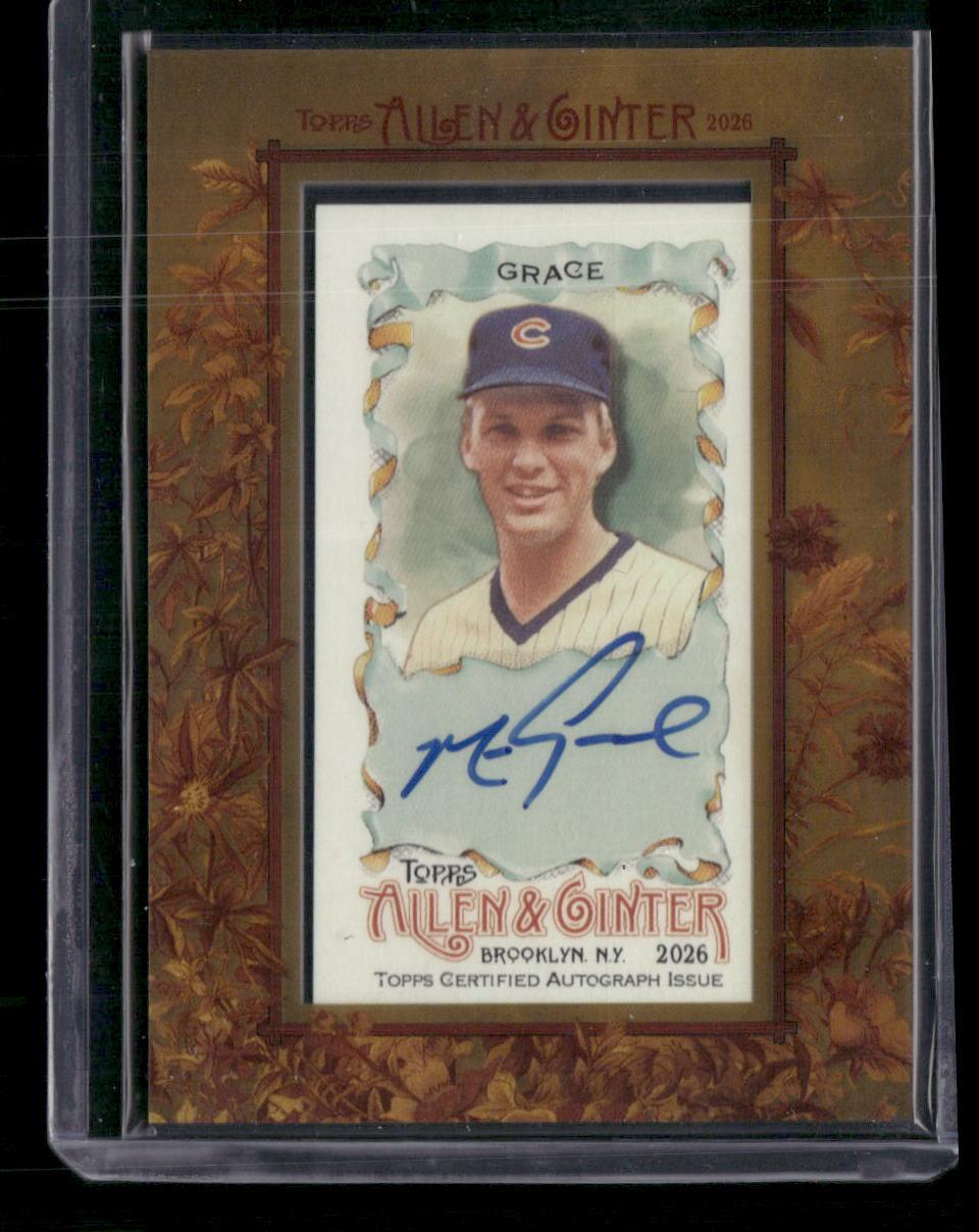 2026 Topps Allen & Ginter #MA-MG Mark Grace Mini Framed Baseball Autographs