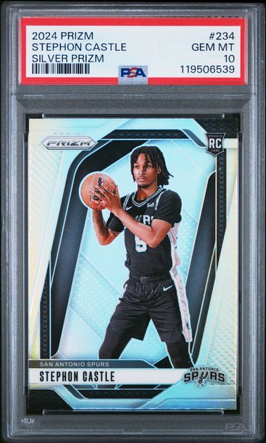 2024 Prizm Stephon Castle Silver Prizm True Rookie PSA 10