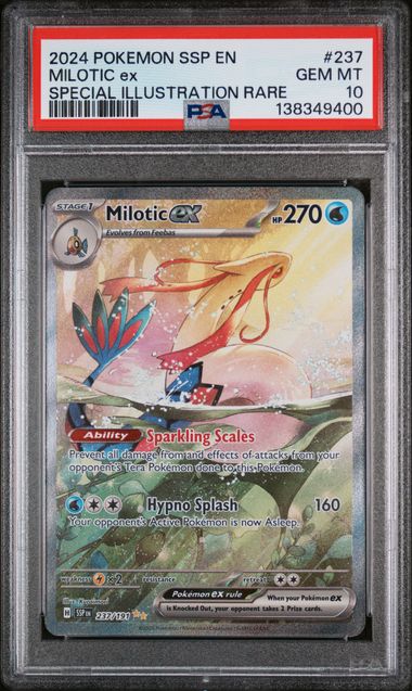 2024 Pokemon Surging Sparks Milotic ex Special Illustration Rare PSA 10 English