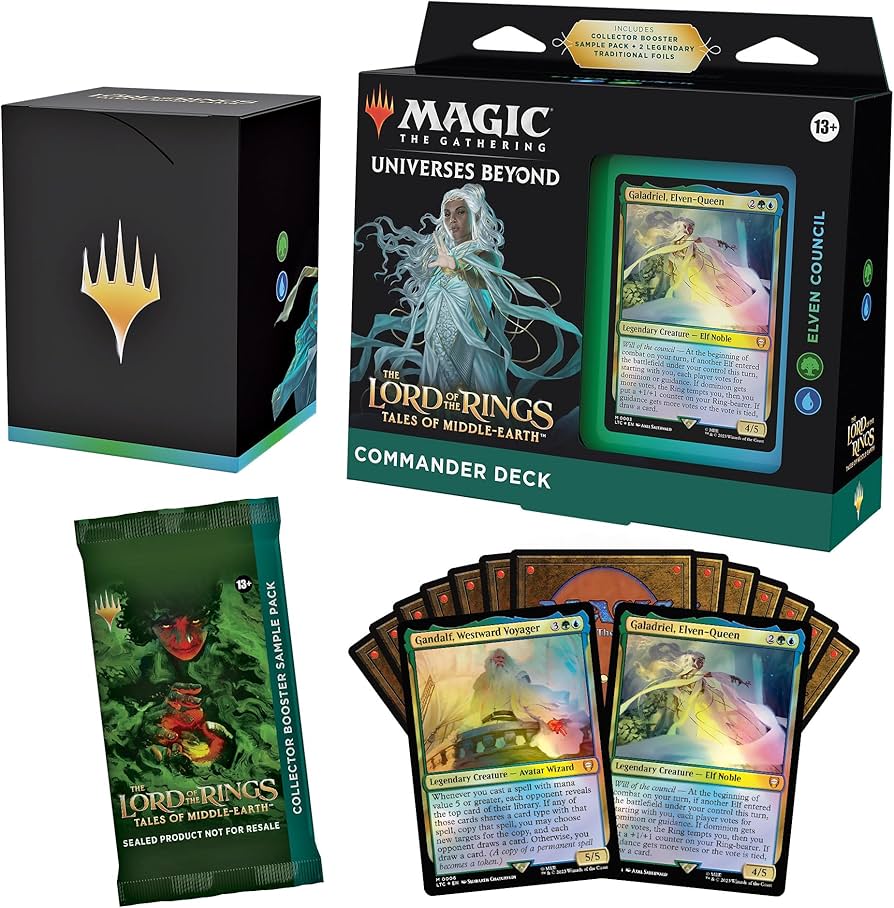 Magic The Gathering TCG Lord of the Rings Commander Deck Elven Council