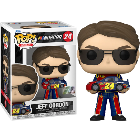 Funko Pop NASCAR Jeff Gordon holding car 24