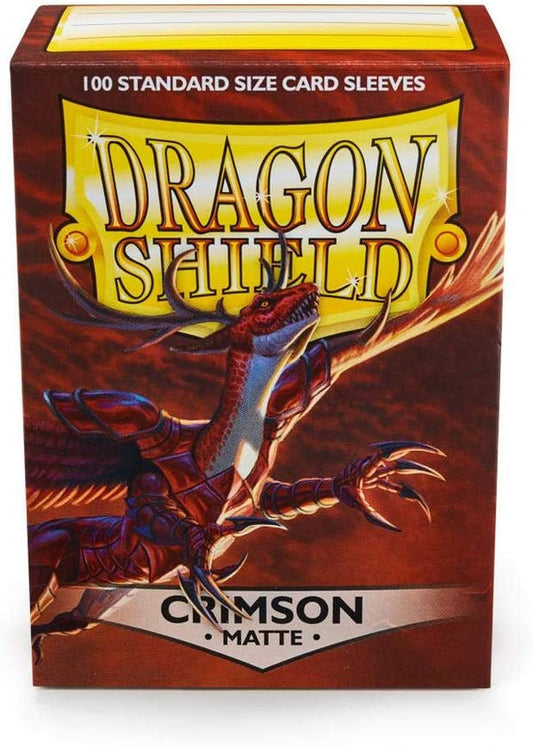 Dragon Shield Standard Size Sleeves Crimson Matte 100CT #11021