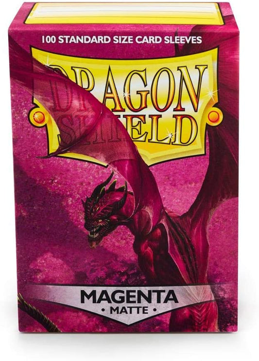Dragon Shield Standard Size Sleeves Magenta Matte 100CT #11026