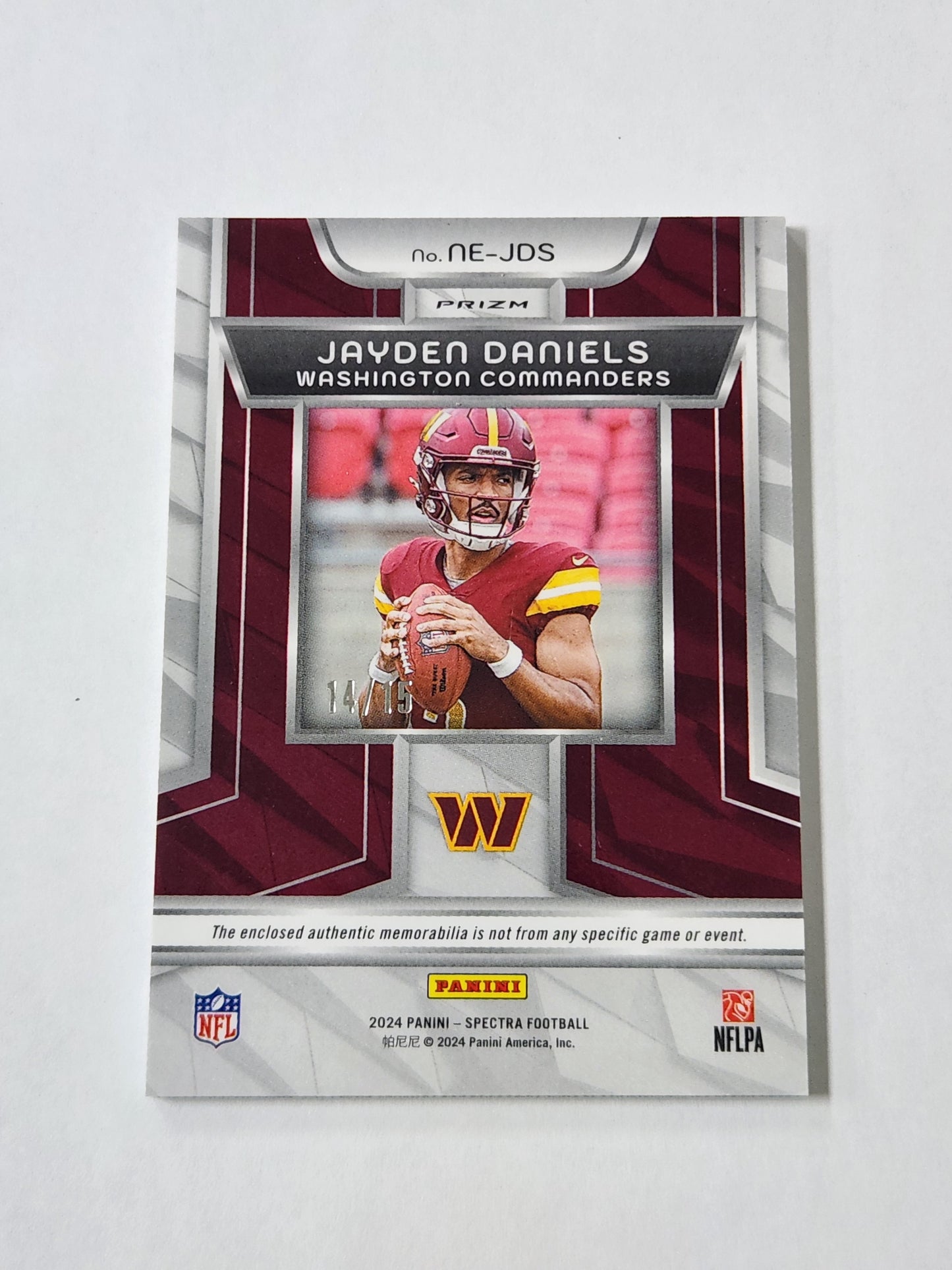 2024 Panini Spectra Next Era Jayden Daniels # /15 SSP