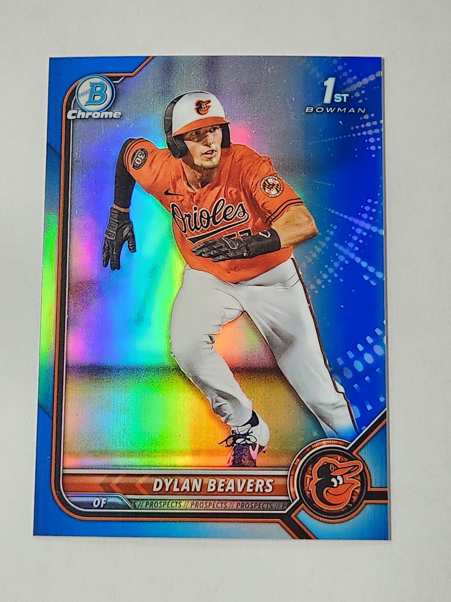 2022 Bowman Chrome Dylan Beavers 1st Blue Refractor /150