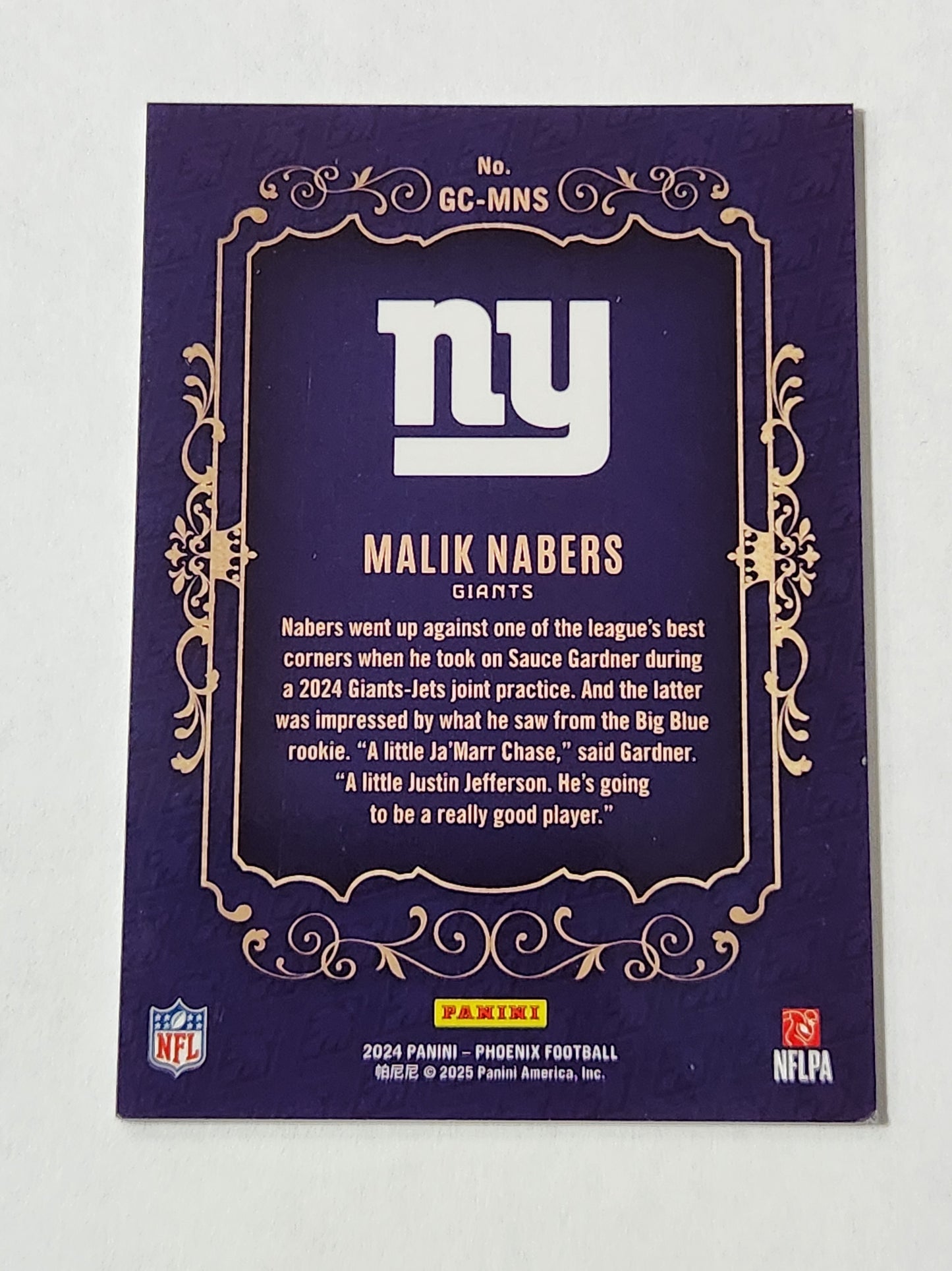 2024 Phoenix Gridiron Crowns Malik Nabers GC-MNS Case Hit