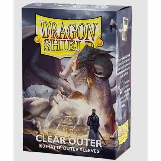 Dragon Shield Matte Outer Sleeves - Clear (100-Pack) - Dragon Shield Card Sleeves AT-13002