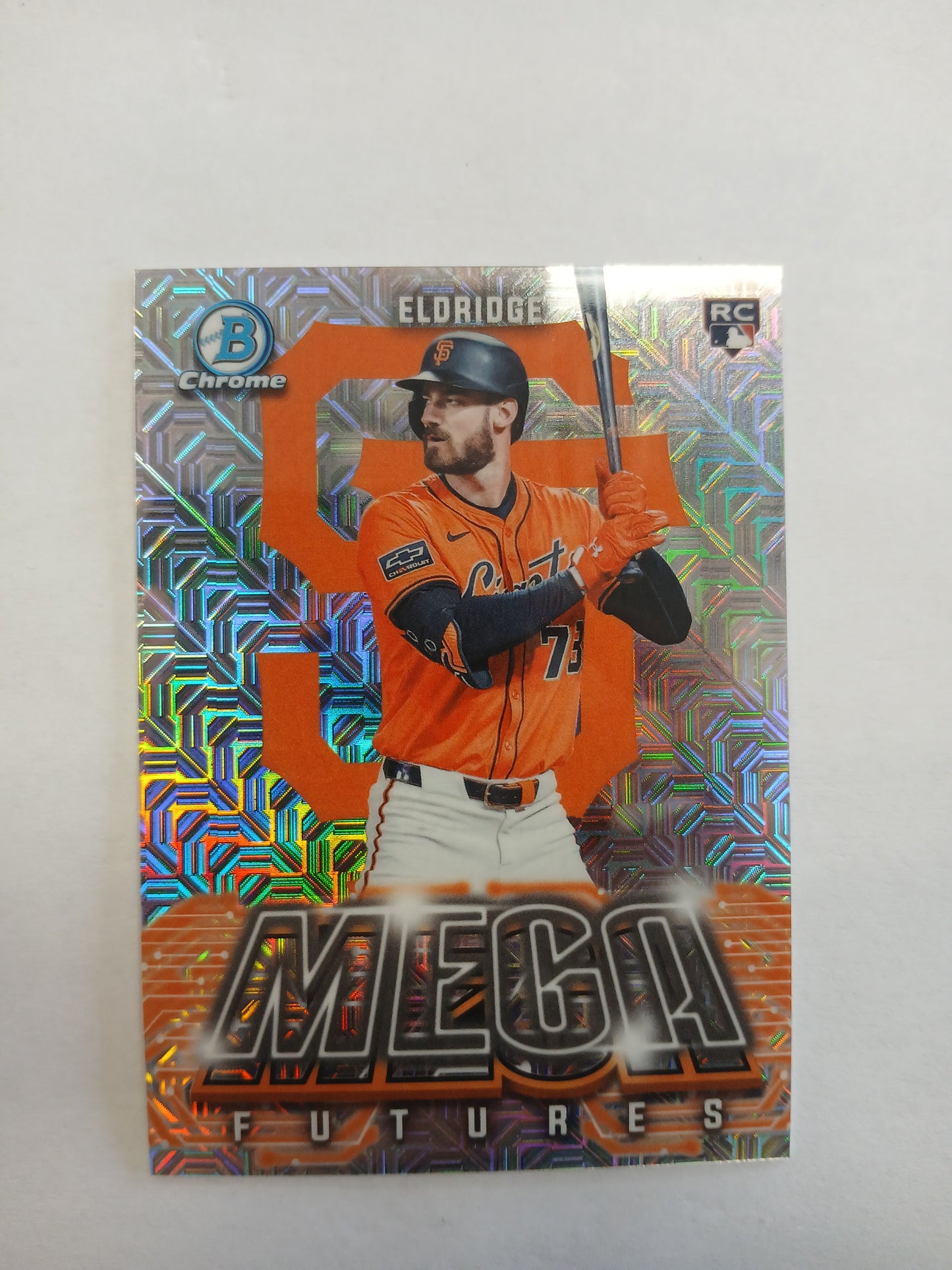 2026 Bowman Chrome Bryce Eldridge Rookie Mega Futures Mojo Refractor Case Hit SSP