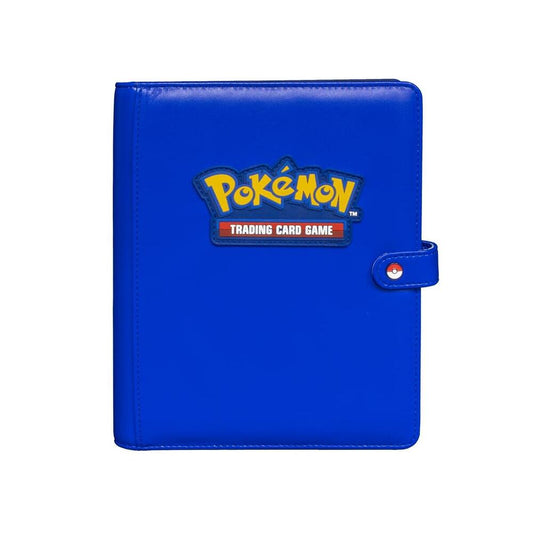 Ultra Pro 4 Pocket Pokémon Blue Premium Snap Binder with Logo