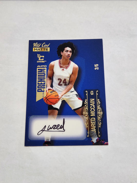 2022 Wild Card Matte Jared McCain Premium Chase Auto #/5
