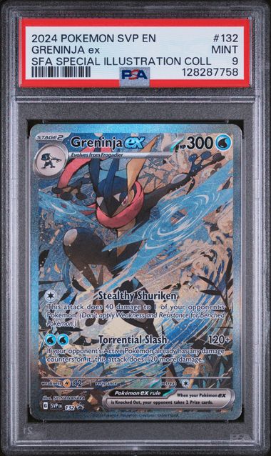 2024 POKEMON SVP EN-SV BLACK STAR PROMO #132 GRENINJA ex PSA 9