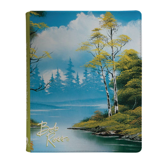 Ultra Pro 9 Pocket Zippered Bob Ross Mountain Retreat Pro Binder