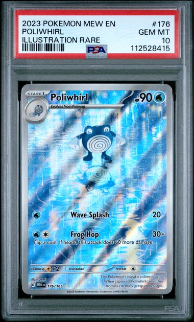 2023 POKEMON Poliwhirl Illustration Rare #176 PSA 10