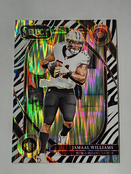 2024 Select Jamaal Williams Zebra Color Match Case Hit SSP