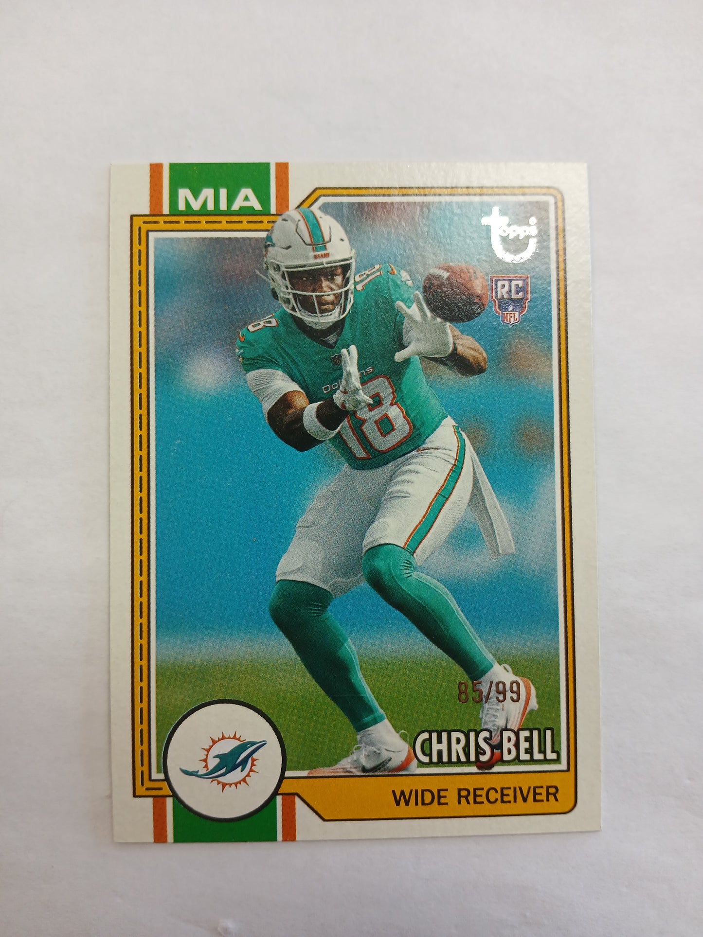 2026 Topps Flagship Football Chris Bell Throwback Rookie #/99
