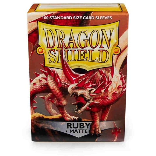 Dragon Shield Standard Size Sleeves Ruby Matte 100CT #11037