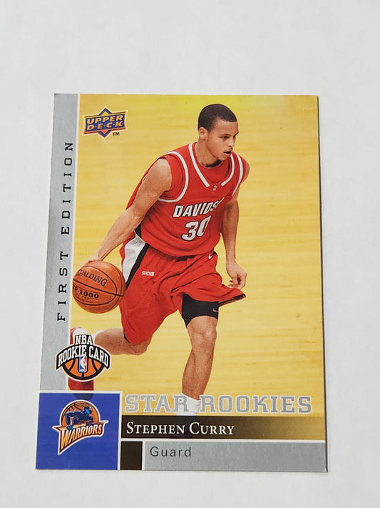 2009-10 Stephen Curry Upper Deck RC Sta Rookies First Edition 196 Warriors