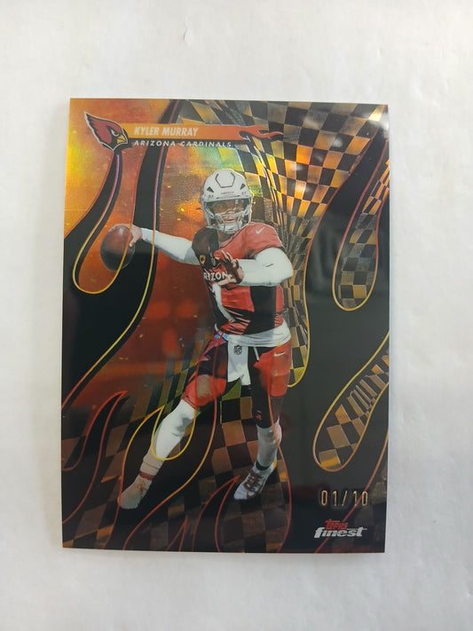 2025 Topps Finest Kyler Murray Torchers Black Refractor Jersey # #1/10