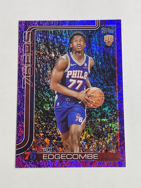 2025 Topps VJ Edgecomb Purple/250 RC Rookie 76ers