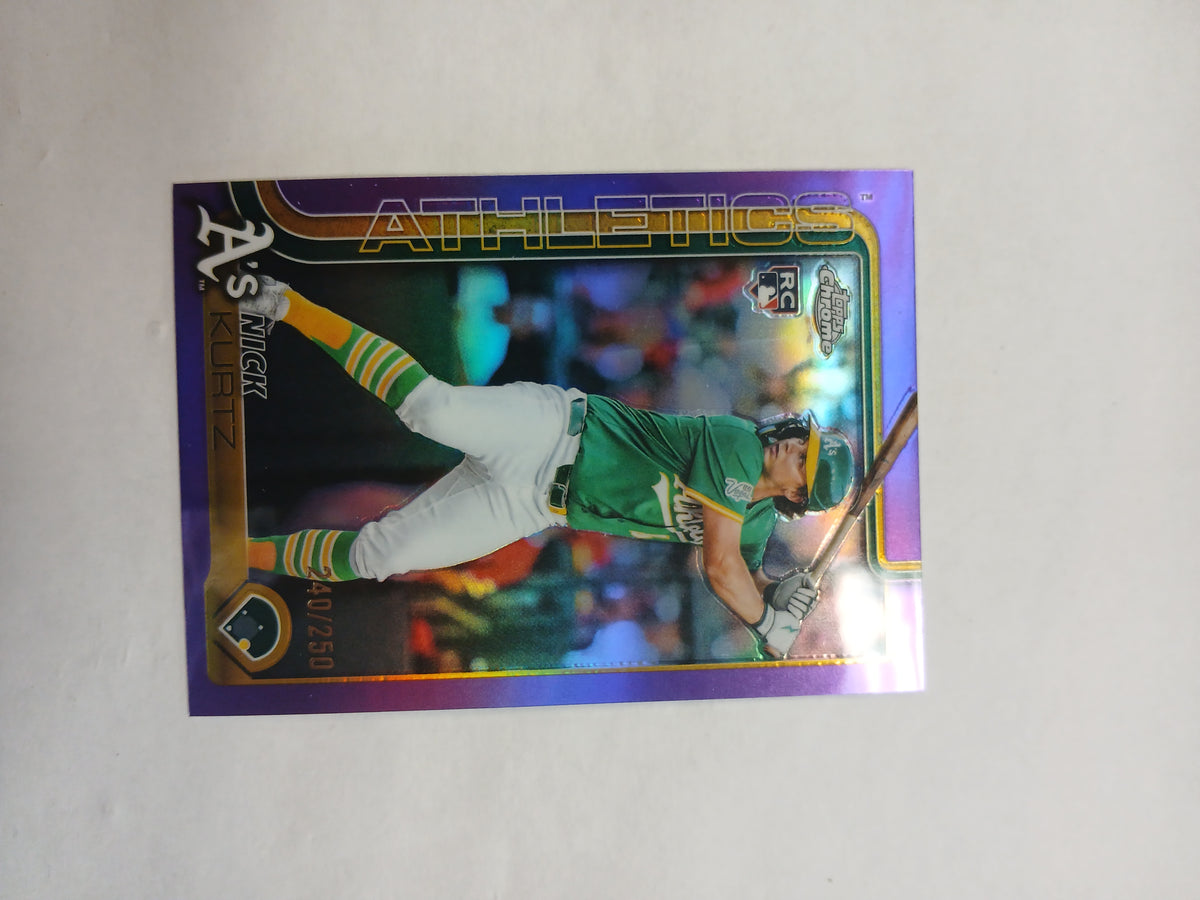 2025 Topps Chrome Nick Kurtz Rookie Purple Refractor #/250