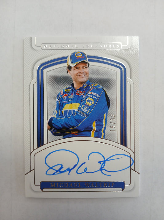 2025 National Treasures Michael Waltrip On Card Auto #/99
