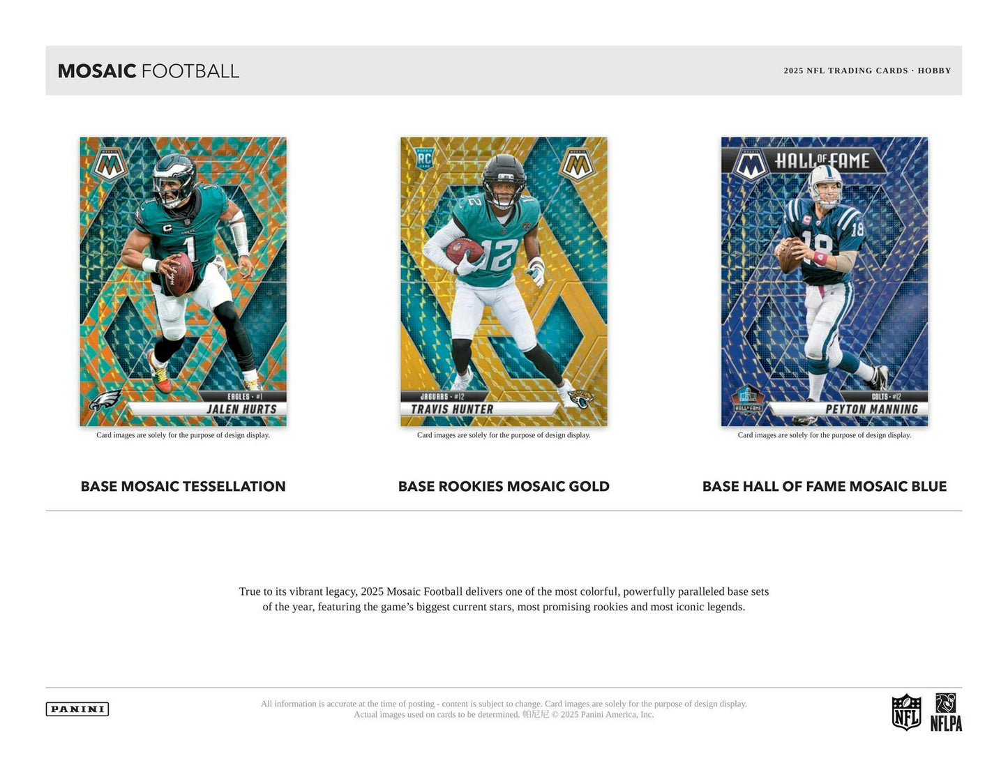 2025 Panini Mosaic Football Hobby Pack