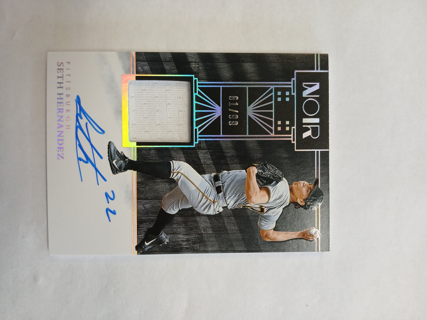 2026 Panini Noir Seth Hernandez Patch On card Auto #/99