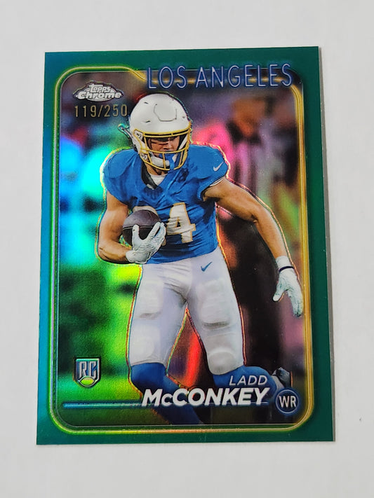2024 Topps Chrome Ladd Mcconkey RC Green # /250