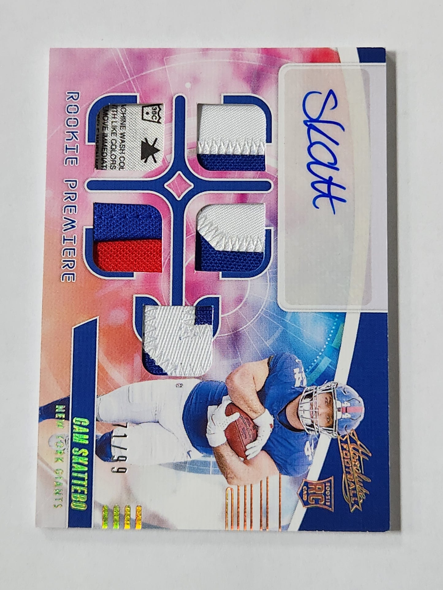 2025 Absolute Cam Skattebo RPA # /99 Rookie Premier Auto