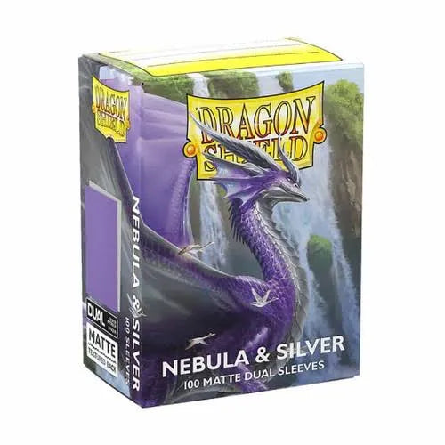 Dragon Shield Standard Size Sleeves Nebula & Silver Dual Matte 100CT #15074