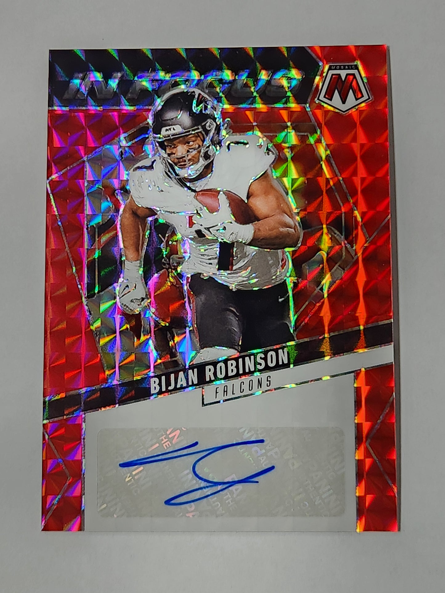 2025 Mosaic Bijan Robinson In Focus # /199 Rookie Auto #IFS-BRN