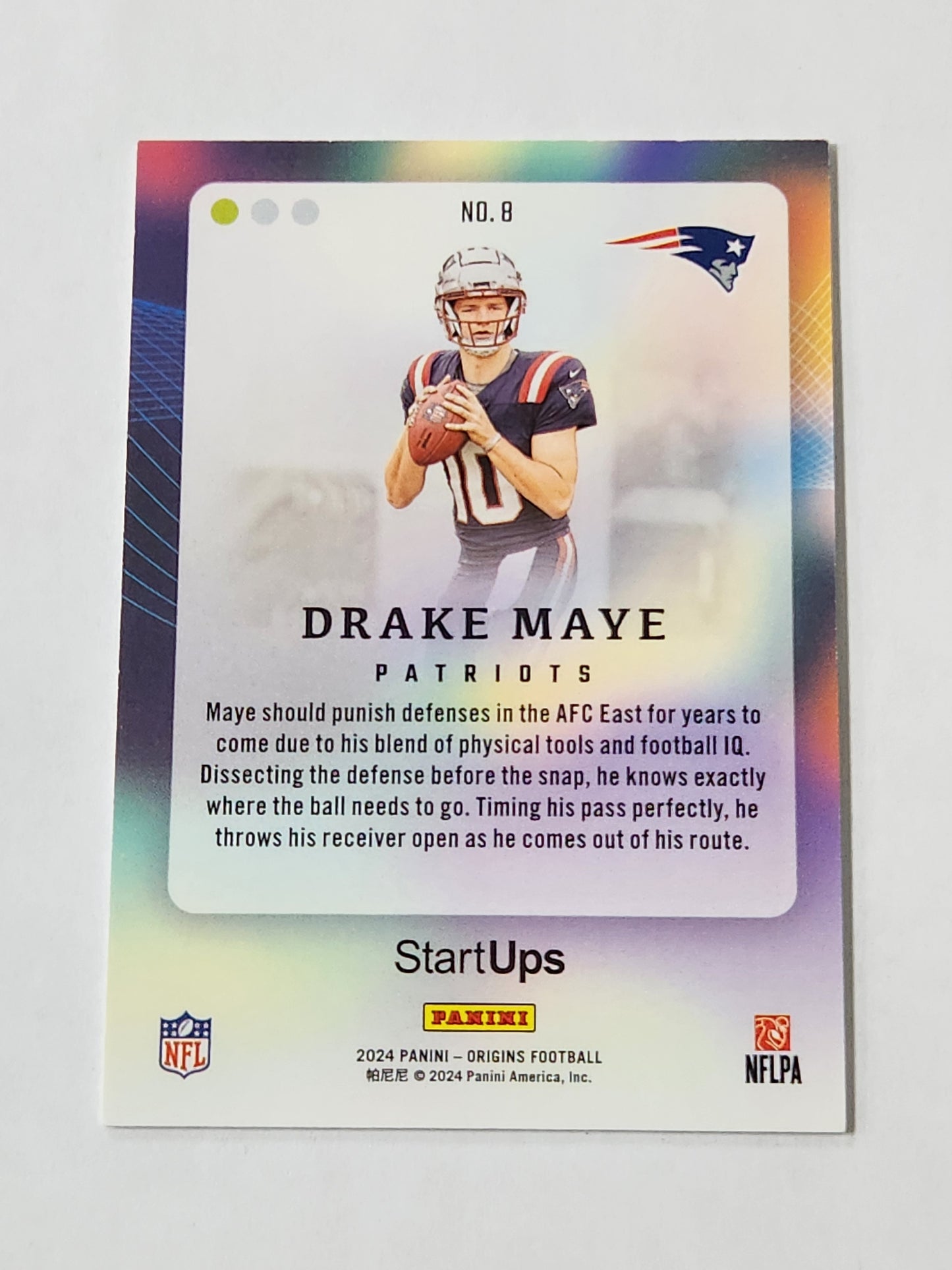 2024 Origins Drake Maye Start Ups Rookie