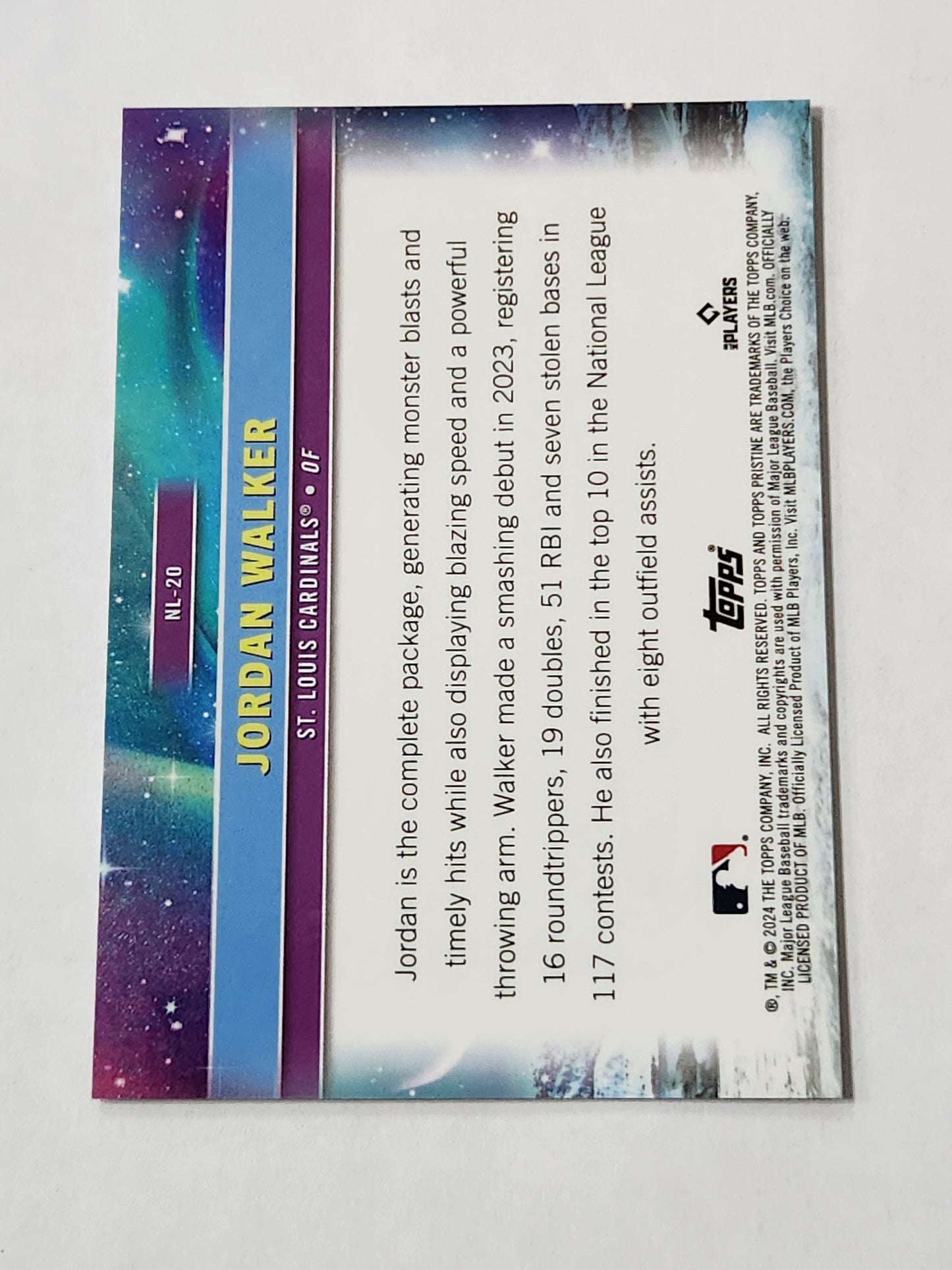2024 Topps Pristine Jordan Walker Northern Lights Gold 2/50 SP