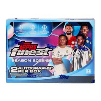 2025/26 Topps Finest UEFA Xlub Competitions Hobby Box