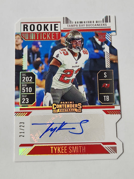 2024 Panini Contenders Tykee Smith Rookie Ticket Die Cit auto /23