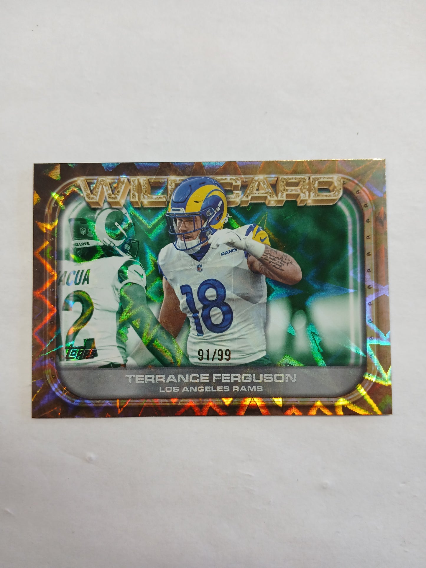 2026 Topps Flagship Football Terrance Ferguson Wild Card Explosive #/99
