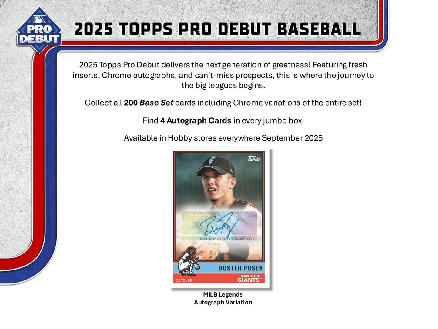 2025 Topps Pro Debut Jumbo Hobby Box